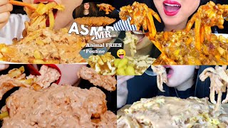 BEST COMFORTING *POUTINE FOOD*ASMR MUKBANG BIG BITE || YOUTUTE EATING SHOW