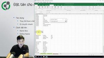 Học Excel 2: 1.1.1. Đặt tên cho ô
