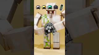 Iron Golem VS Nokia Helmet &amp; Realistic Minecraft Helmet