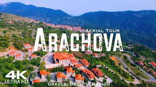 ARACHOVA 🇬🇷 Αράχωβα Drone Aerial 4K | Greece Βοιωτία Ελλάδα