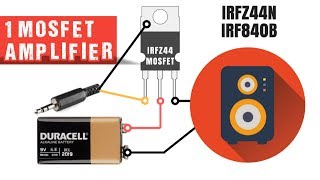 Simple Basic audio Amplifier Circuit using 1 MOSFET Transistor