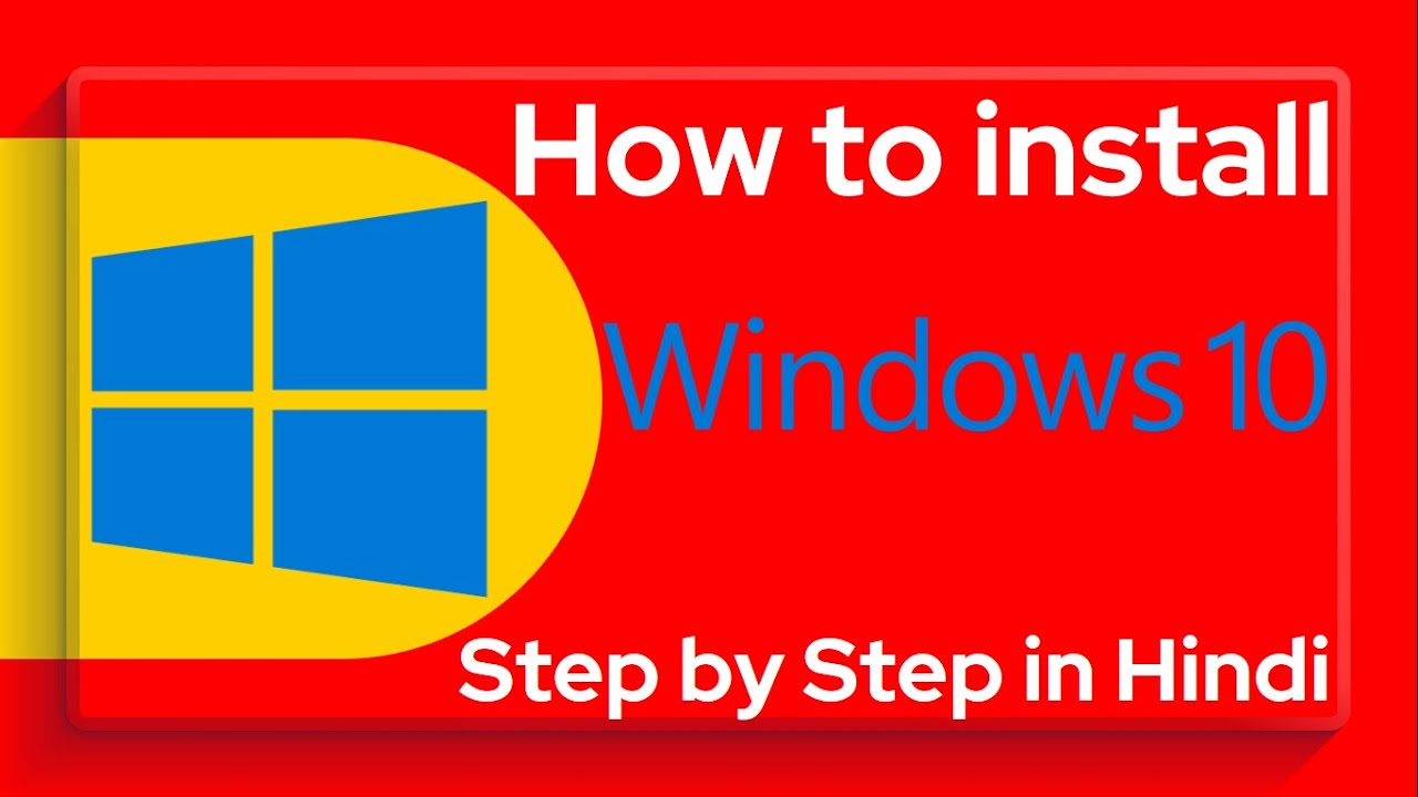 install windows 10 step by step