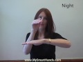 night - ASL sign for night