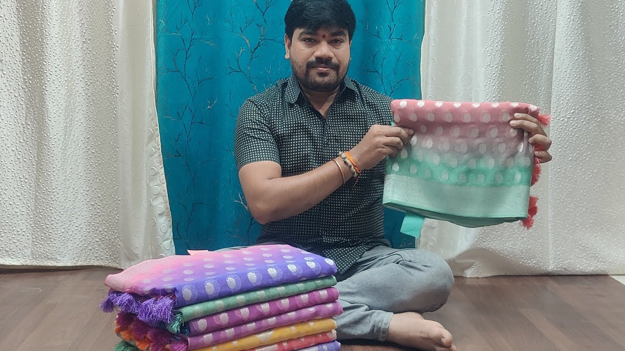 Color Faling 🌹🥰#trending#kaddigeorgettesarees#super#new#fancy#saree#special#colors# ...