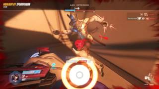 Epic D.va Low Health Double Kill - Overwatch