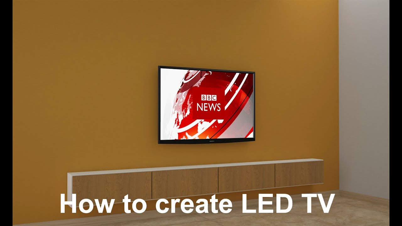 how to create tv in 3ds max - YouTube