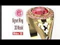 Signet Ring Design in Rhino 3D (2018): Jewelry CAD Design Tutorial #40