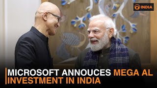 Microsoft annouces mega Al investment in India & more updates | DD India live
