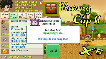 Mở Rương Gỗ Cấp 11 Có Gì - Ngọc Rồng Online - Kidpro TV