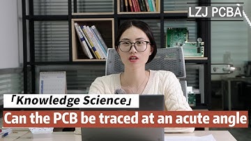 Can the PCB be traced at an acute angle?