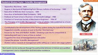 Who was Frederick Winslow Taylor Scientific Management - CBSE Class 12 Business Studies
