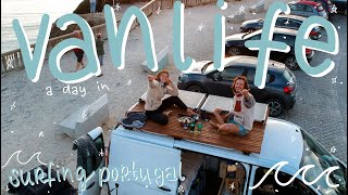 A DAY IN OUR VANLIFE IN THE ALGARVE // epic surf vlog in Portugal // crashing my new board