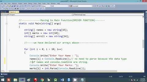 How to Use Arrays and Functions in C# Console Application
