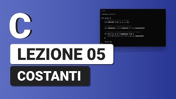 Costanti - C Tutorial Italiano 05