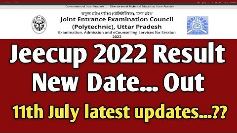 up polytechnic result 2022 | up polytechnic ka result kab aaega| jeecup result 2022