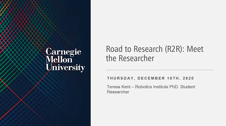 Road to Research (R2R): Meet the Researcher - 12-1...