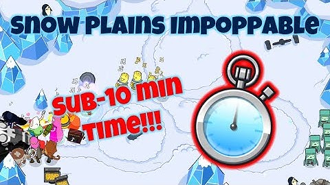 Bloons Adventure Time TD - Snow Plains Impoppable Speedrun In 9:55