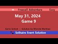 Freecell adventure game 9  may 31 2024 event  easy