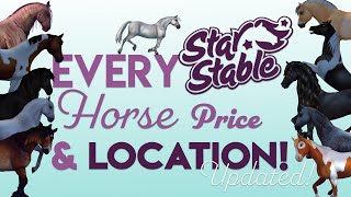 Star Stable Horse Locations and Prices (updated 7/13/19) Without Ferdinand and Eddie&#39;s Horse Market