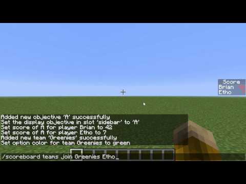 Tutorial How To Use The Minecraft Scoreboard Display No Command Blocks Youtube