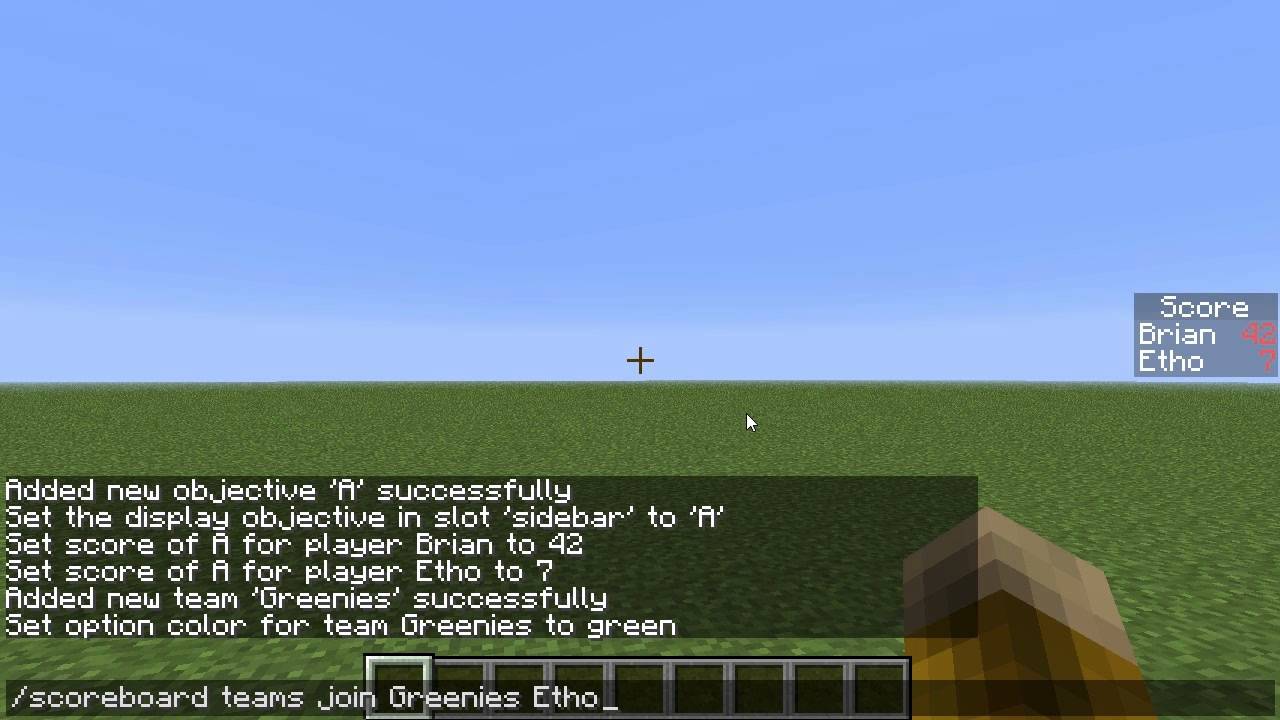 Tutorial How To Use The Minecraft Scoreboard Display No
