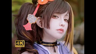 Genshin Chiori Cosplay | 4k 就是你小子想看我的鞋？