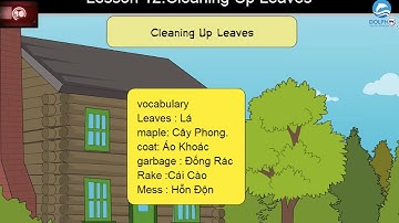 English Listening for Beginners | Lesson 12:  Cleaning Up Leaves