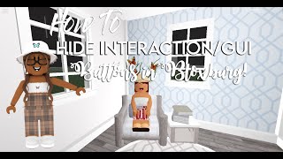 How To Hide Interaction/Gui Buttons In Bloxburg! |Roblox Bloxburg| Angxelia|