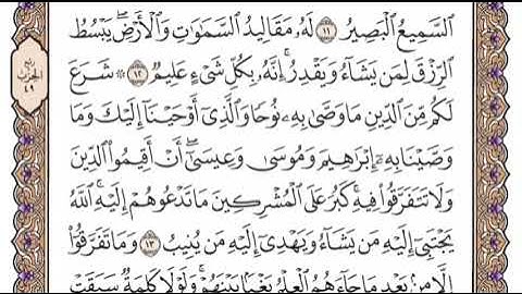 سورة الشورى الشيخ ياسر الدوسري صفحة ٤٨٤