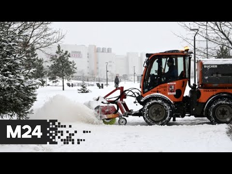 На Москву обрушился сильнейший почти за 30 лет снегопад - Москва 24