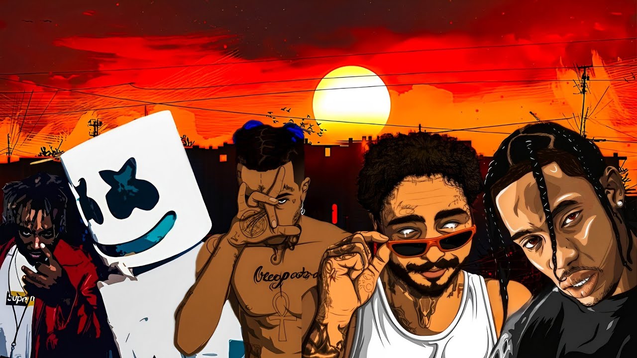 Juice WRLD ft. Post Malone & Travis Scott, Marshmello