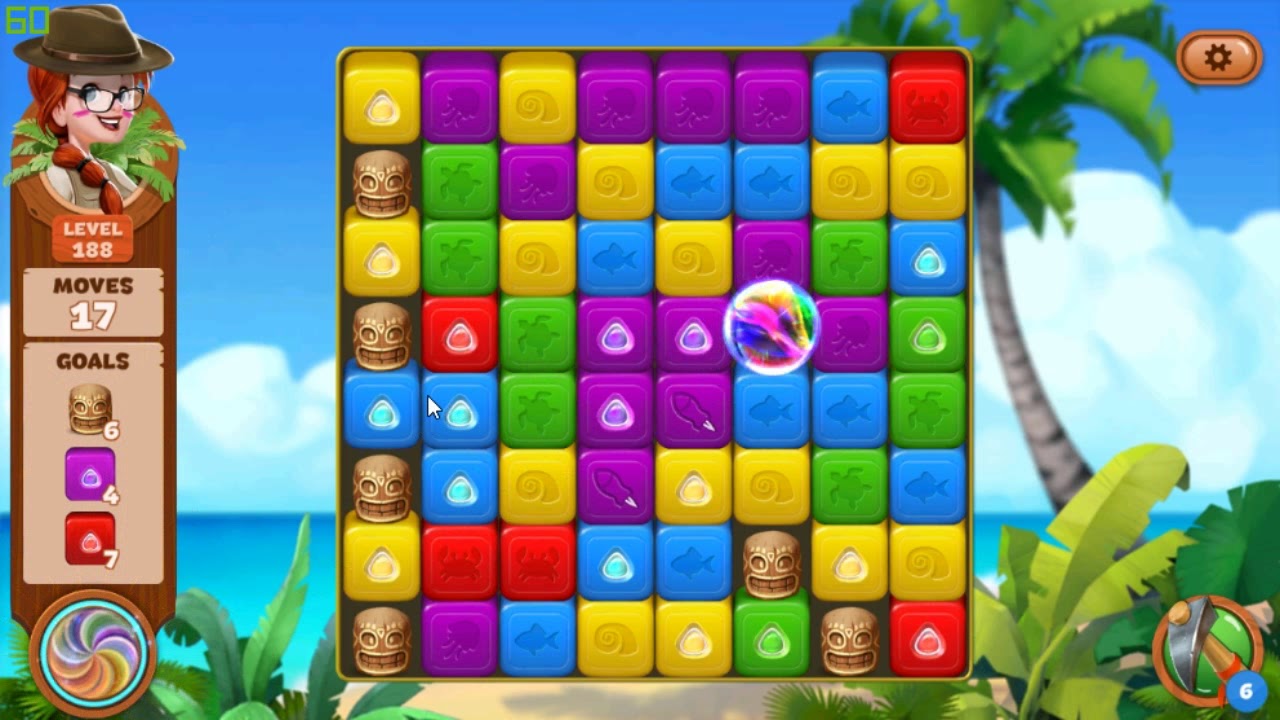 Lost Island Blast Adventure level 188