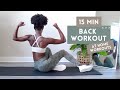 15 minute back workout for stronger back  better posture  no equipment  beginner  intermediate