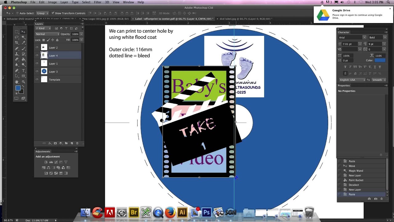 CD Label Making - YouTube
