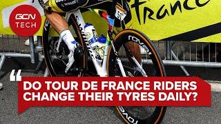 Do Riders At The Tour de France Change Their Tyres Every Day? | GCN Tech Clinic #AskGCNTech