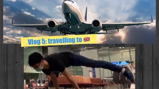 Vlog 5: flying to UK 🇬🇧 #travel #vlog #calisthenics #planche