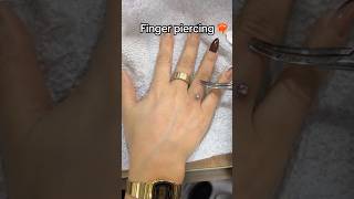 Finger piercing #piercing #trending #trendingshorts #shorts #viralvideo #ytshorts #youtubeshorts
