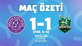 MAÇ ÖZETİ | TFF 3. Lig 1. Grup Play Off | 52 Orduspor FK 1 - 1 İnegöl Kafkas Spor Kulübü (Pen: 6-5)