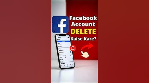 Facebook account delete kaise kare | Delete facebook account