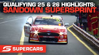 Qualifying 25 & 26 Highlights - Penrite Oil Sandown SuperSprint | Supercars 2022