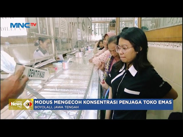 Aksi 4 emak-emak Curi Perhiasan di Toko Emas Terekam CCTV - LIP 29/05 class=