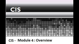 CIS  - Module 4:  Overview Profile