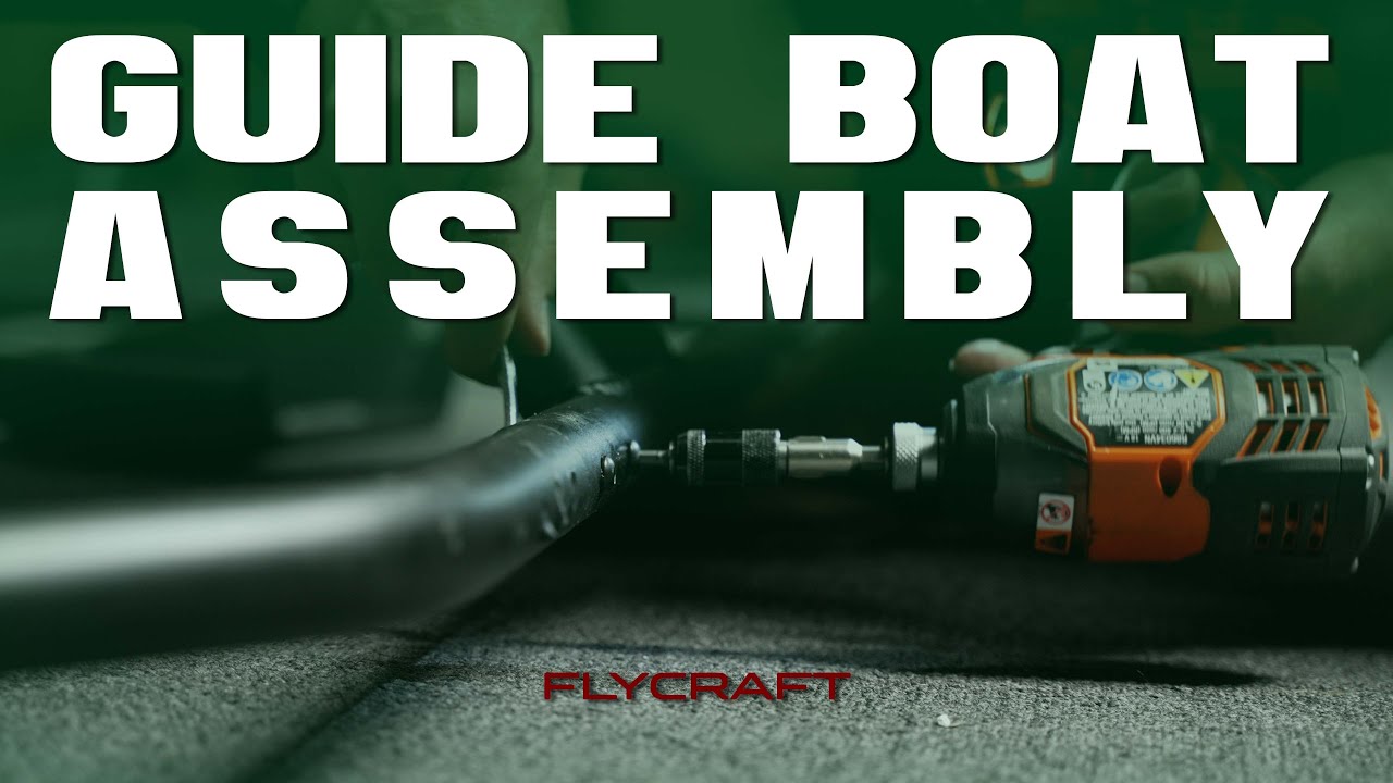 How to assemble the FLYCRAFT GUIDE 3 man boat - YouTube