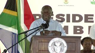 Presidential Imbizo in Kuruman- President Ramaphosa thanking the residents for attending in numbers|