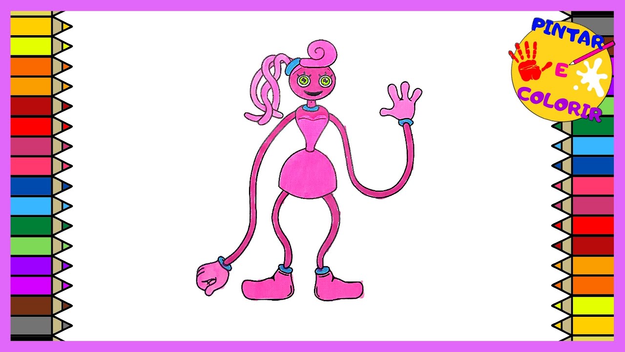 Colorir reverse de MOMMY LONG LEGS do jogo Poppy PlayTime 