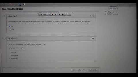 Using ReadSpeaker to Take Quizzes in Canvas Using Respondus LockDown Browser