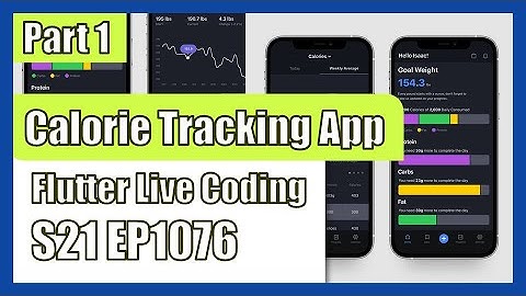 [Flutter] Flutter Live Coding EP1076 (Calorie Tracking App Part 1)