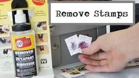 How to remove stamps from envelopes