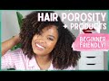 HAIR POROSITY + choosing the right products (beginner friendly!) | natural hair regimen