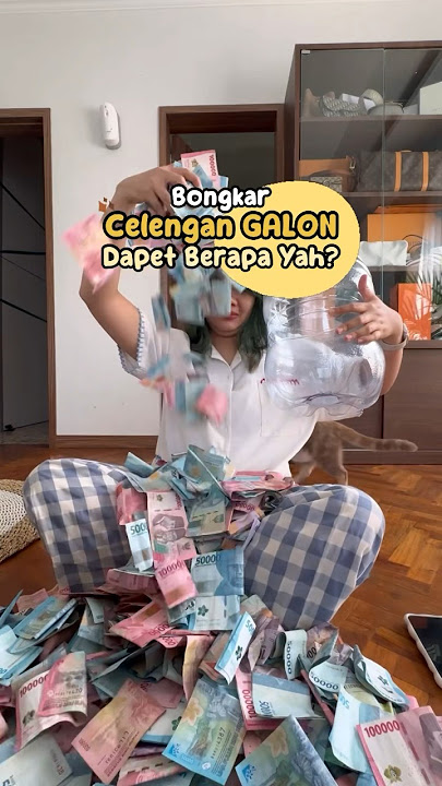 Dismantle the gallon piggy bank